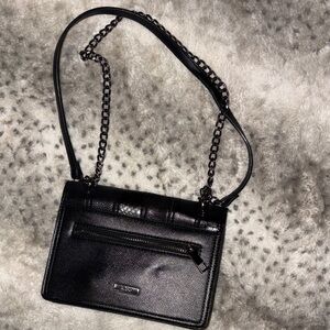 ALDO Black Chain-Detail Crossbody Bag